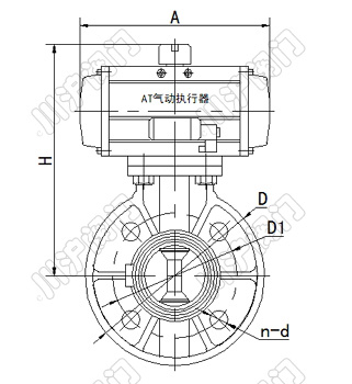 氣動塑料蝶閥結(jié)構圖
