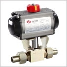 氣動(dòng)高壓外螺紋球閥