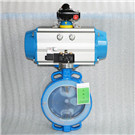 氣動(dòng)對夾襯氟蝶閥