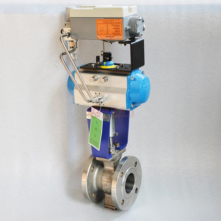 氣動調節(jié)球閥實物圖